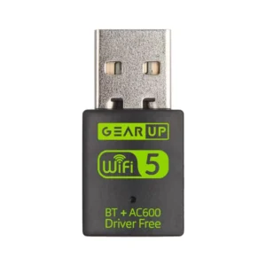 600Mbps Dual Band WiFi + Bluetooth Adapter For Windows PC/Laptop