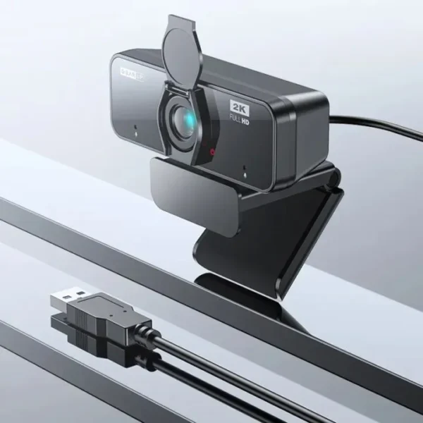 GearUP K450 Webcam- 2K 4.0MP HD USB Webcam with Privacy Cover Plug & Play USB Webcam with Built-in Mic - Image 3